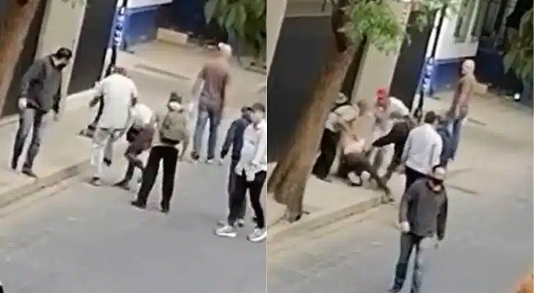 VIDEO: ¡Lo agarran entre todos! Asaltante es sometido a golpes tras haber asaltado