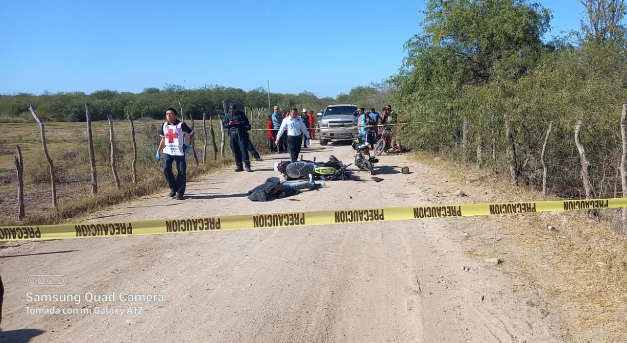 Choque de motos deja un muerto y un herido en El Fuerte