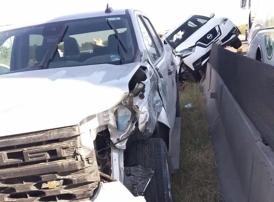 choque en la México 15 en Guasave