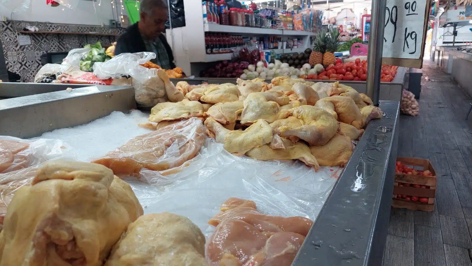 disminución en los precios de los alimentos-pollo