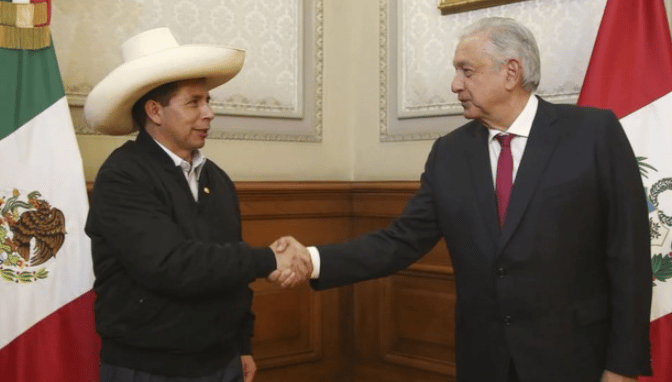 AMLO y Pedro Castillo