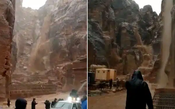 inundación en Petra