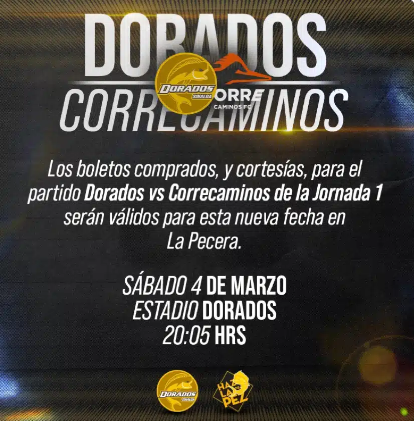 Dorados vs Correcaminos