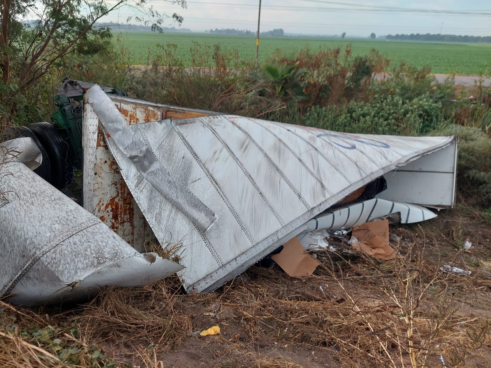 Accidente Tráiler Guasave 15 de enero