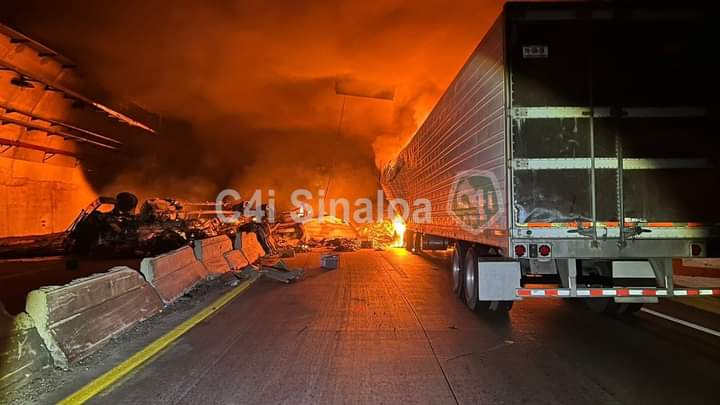 Accidente en la supercarretera