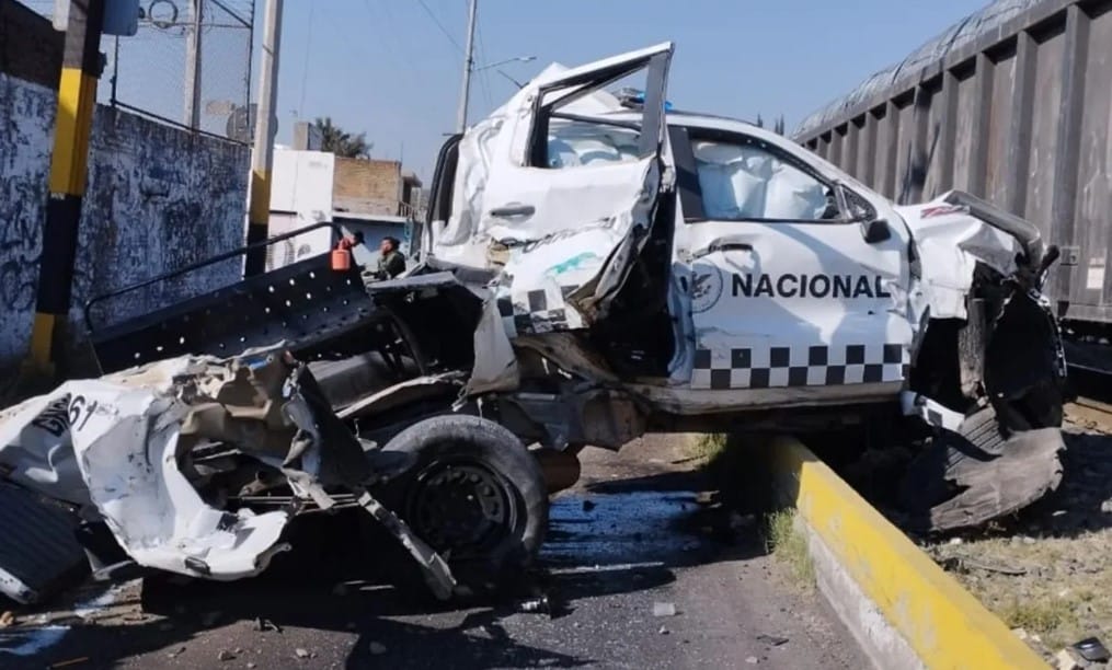 Accidente patrulla GN