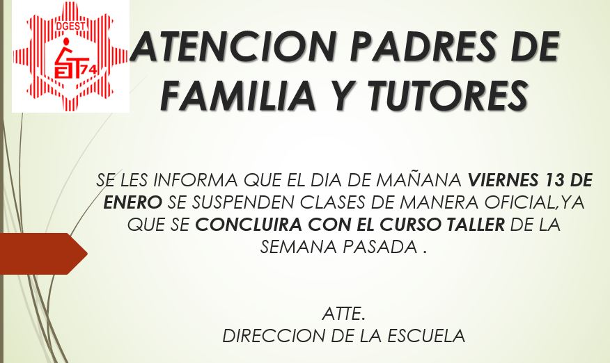 Aviso 2 ETI CLASES EN SINALOA