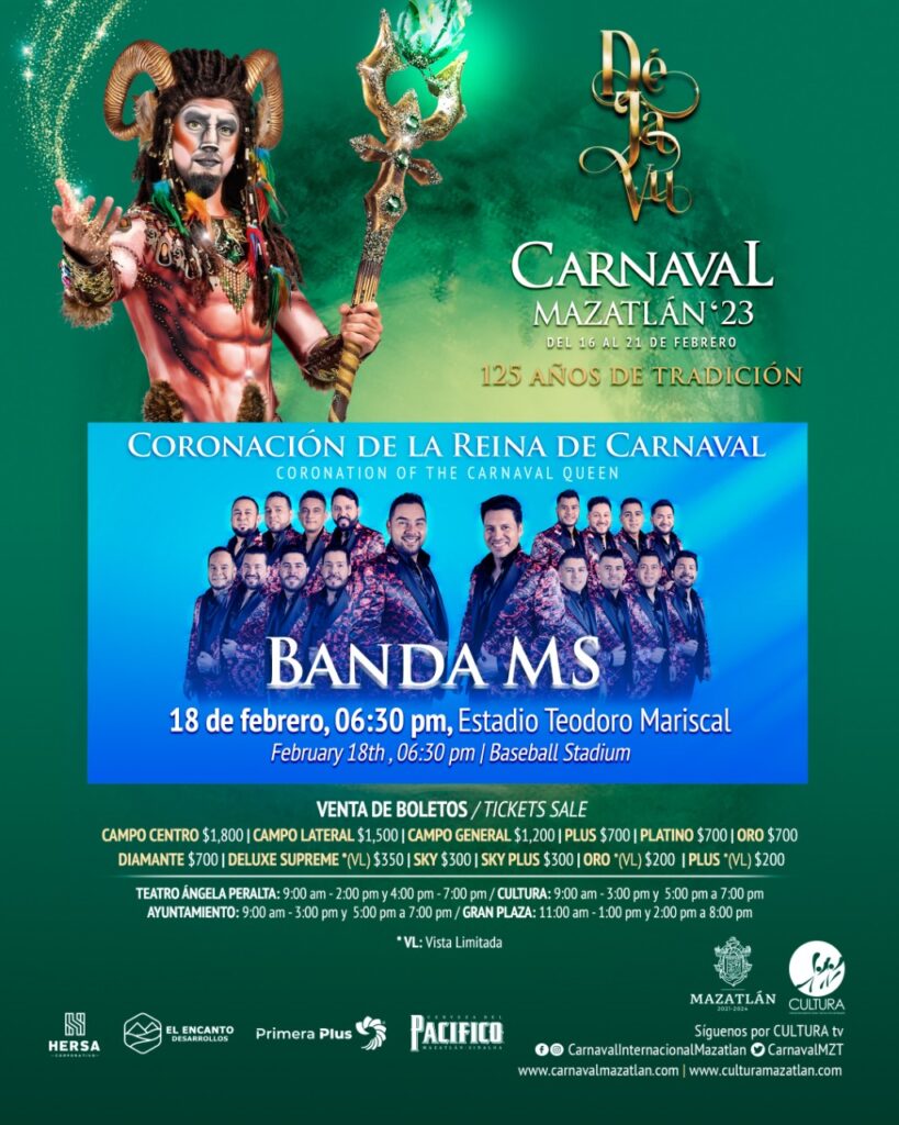 Banda MS y Enrique Patrón, Carnaval de Mazatlán 01