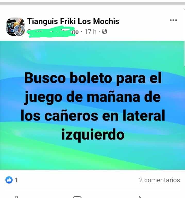 Boletos Cañeros Los Mochis Semifinal