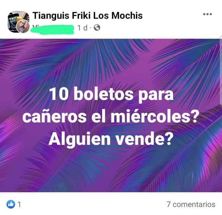 Boletos Cañeros Los Mochis Semifinal