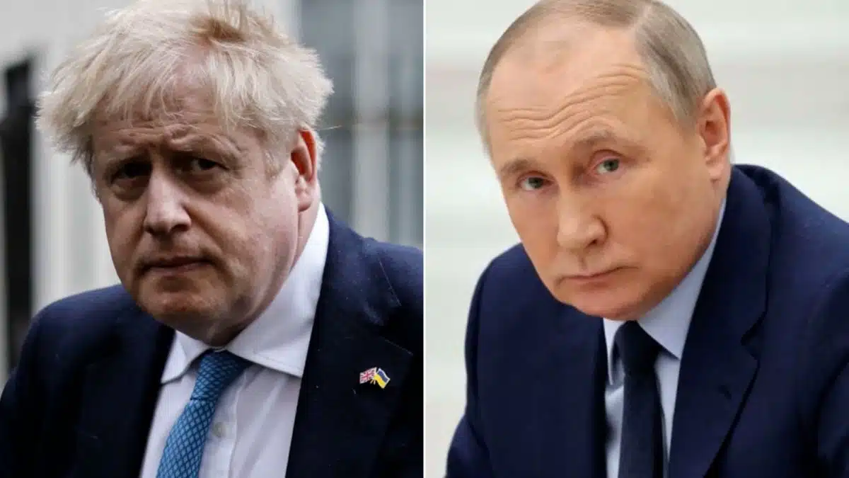 Boris Jhonson y Putin