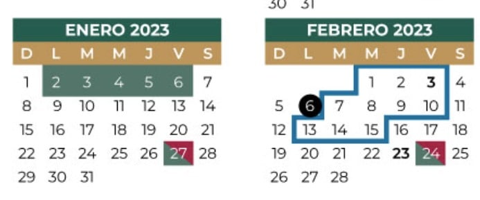Calendario SEP Puente