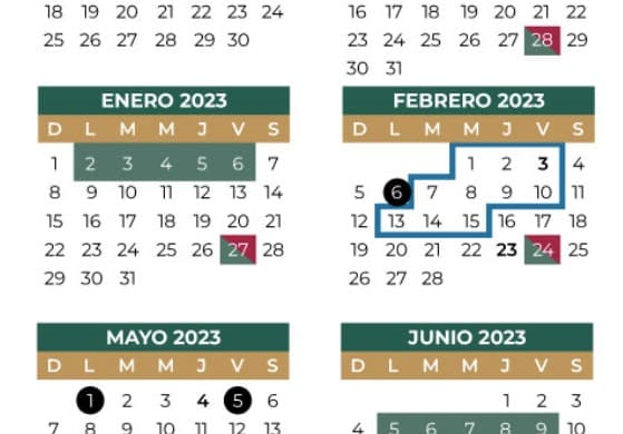 Calendario escolar SEP