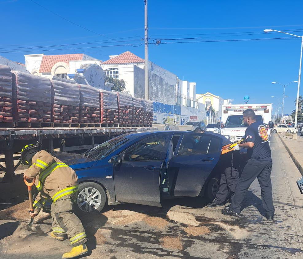 Choque Bomberos Mazatlán