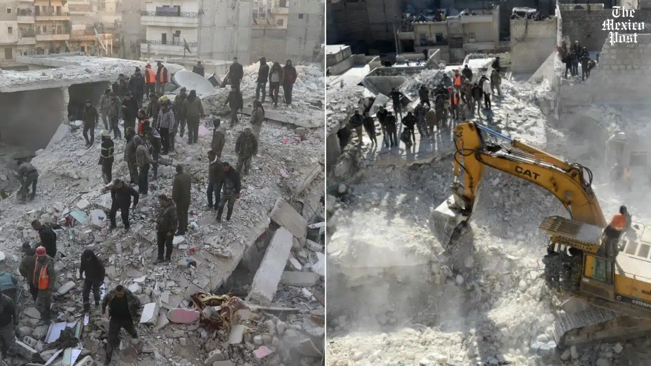 Derrumbe de edificio en Siria