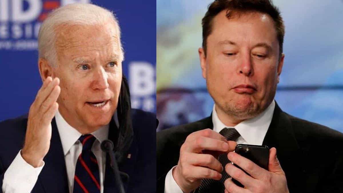 Elon Musk y Joe Biden