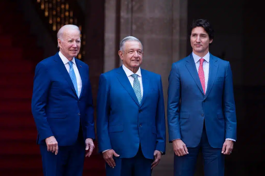 AMLO, Biden y Trudeau