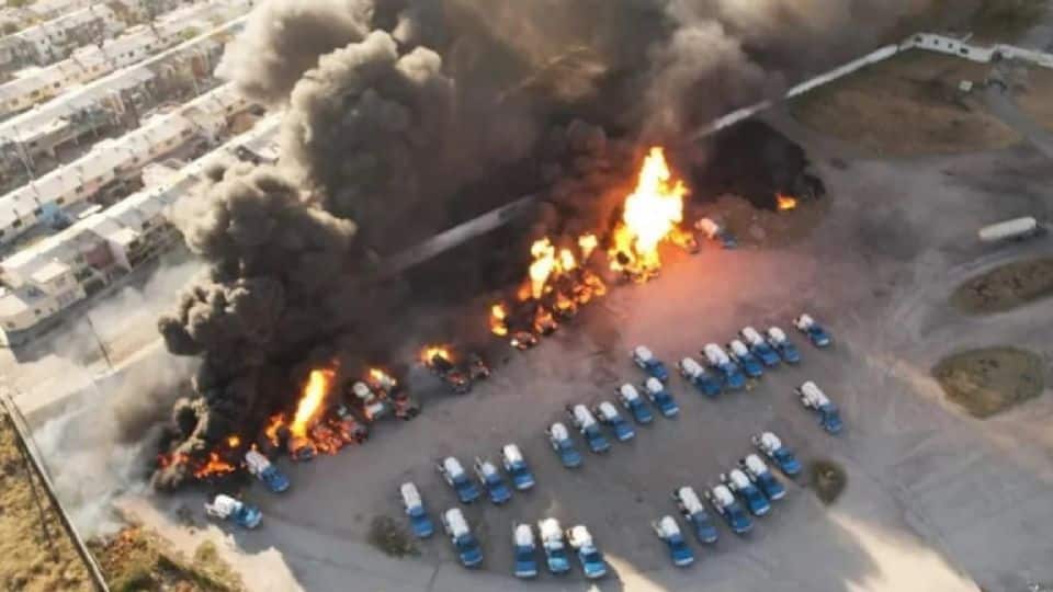 Incendio en Nuevo León
