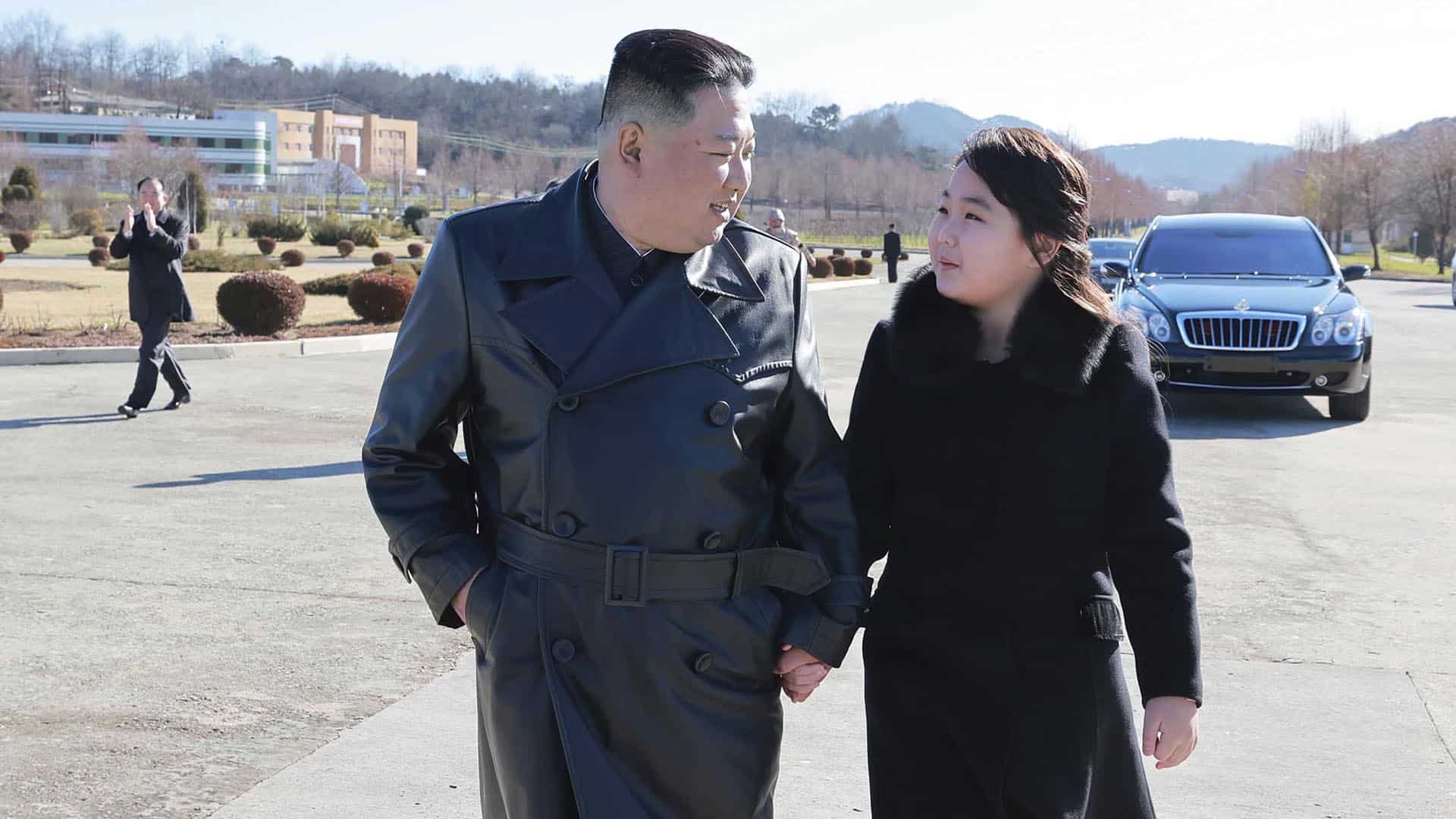 Kim Jong Un y su hija