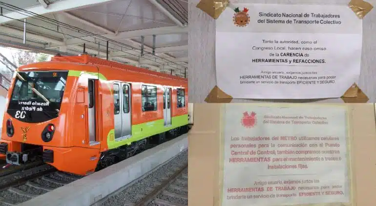 Metro CDMX: Con este mensaje advirtieron falta de mantenimiento en trenes