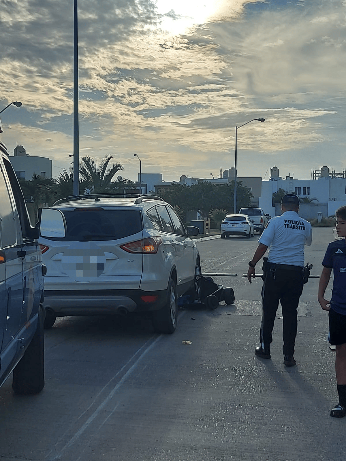 Christian fue atropellado por una camioneta en Real del Valle de Mazatlán