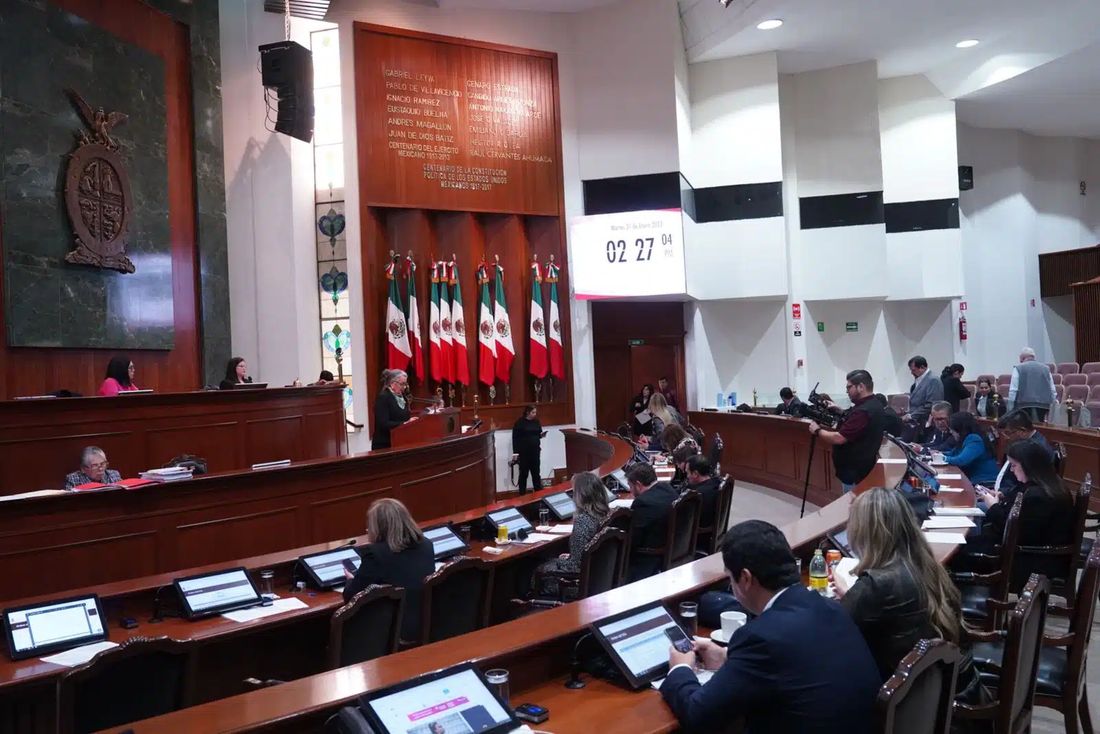 Traslado de poderes iniciaiva puerto heroico Mazatlán Congreso Pleno 2023