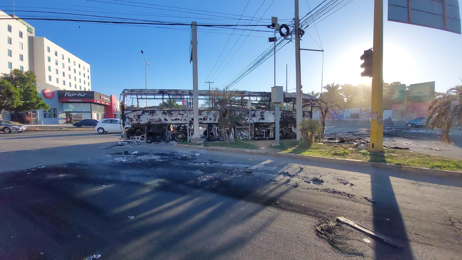 Vehículos incendiados Culiacán