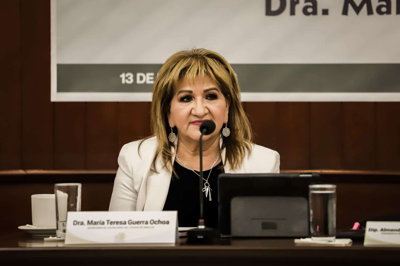 ¡Resultados! Destaca Tere Guerra Ochoa disminución del 50% en incidencia de feminicidios en Sinaloa