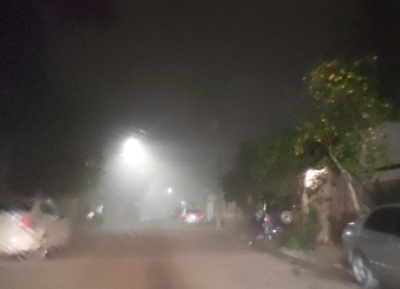 ¡De miedo! Densa neblina se apodera de Guasave y se da una tétrica imagen