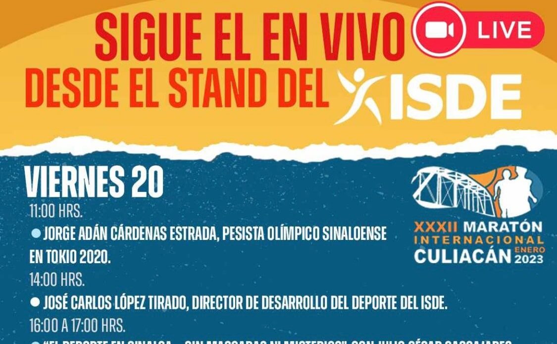 ¡Actividades listas! Este es el calendario de la Expo Deportiva del Maratón Internacional de Culiacán