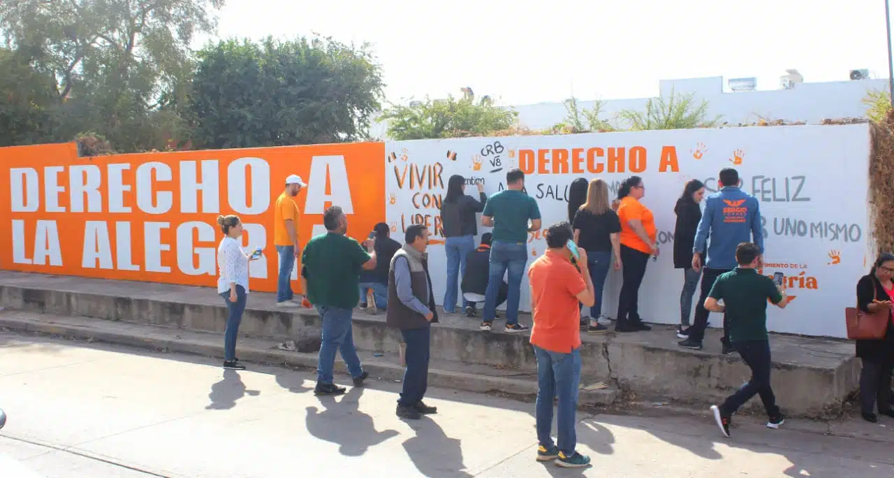 “Pintar de Alegría a México”: La primera campaña que realiza Movimiento Ciudadano en Sinaloa