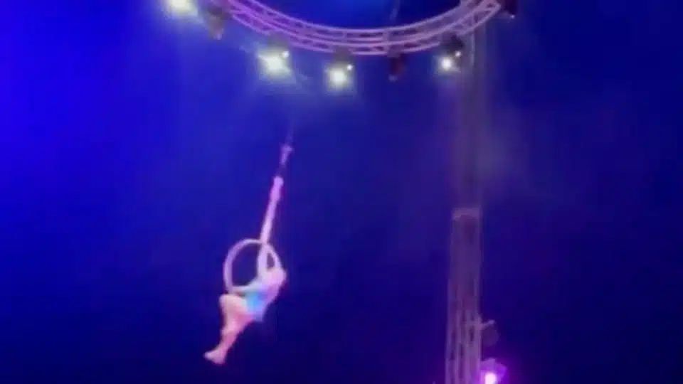 caída de trapecista en Tampico