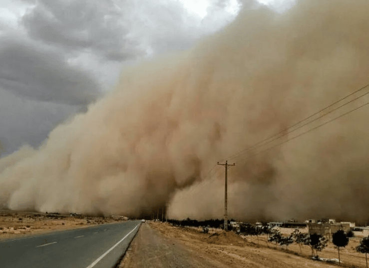 Tormenta de tierra en Argentina