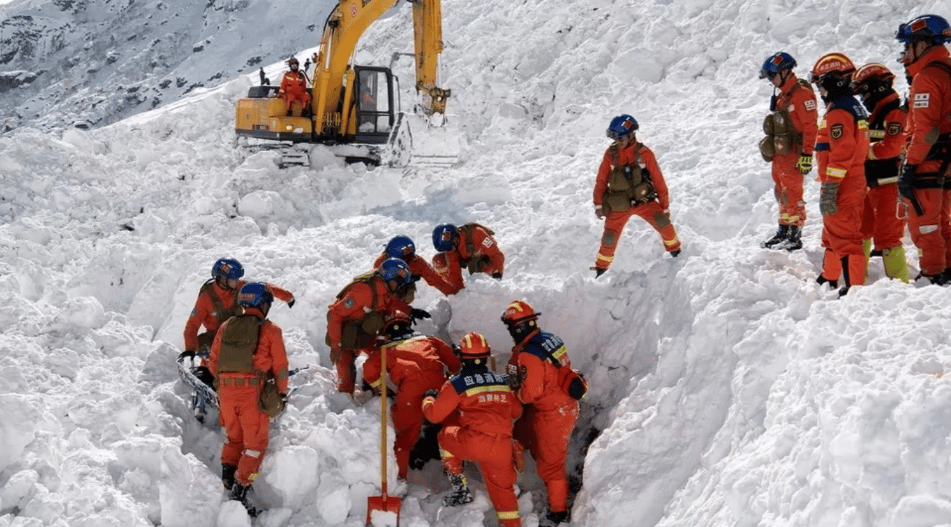 Avalancha en el tíbet