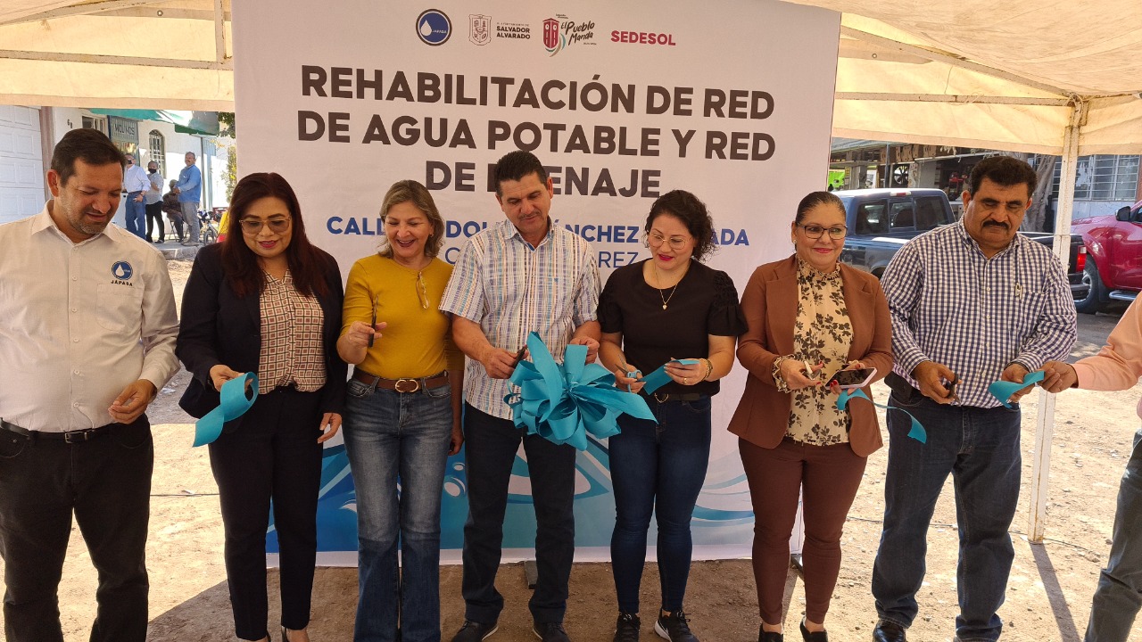 rehabilitación de la red de agua potable y drenaje-guamuchil
