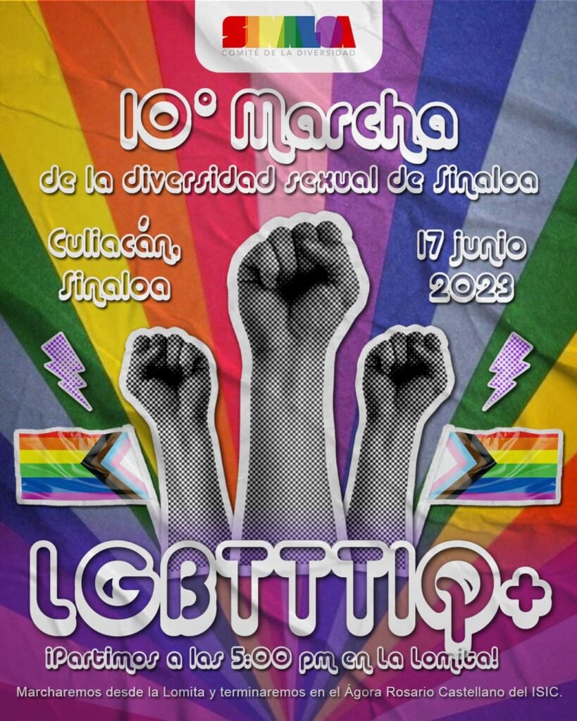 Marcha LGBTTIQ+ en Culiacán