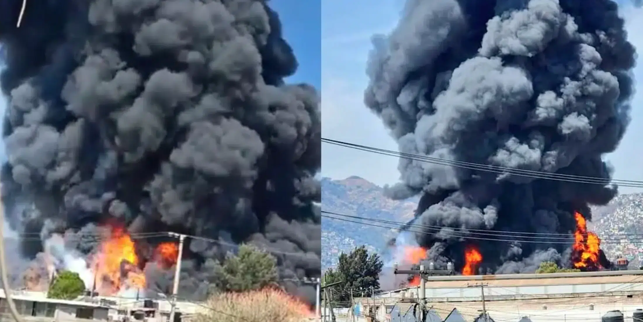 Arde fábrica de plásticos en Ecatepec