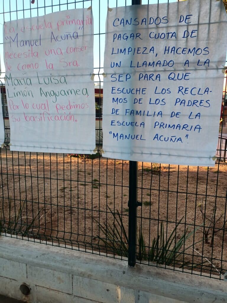Subsecretario de SEPyC dice que escuela “Manuel Acuña” ya tiene intendente; subdirectora lo desmiente