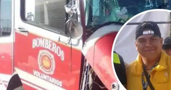 Fallece bombero en SLP mientras sofocaba un incendio
