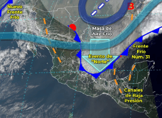 Frío clima tormenta