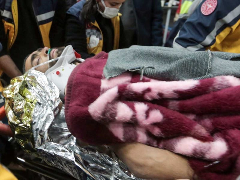 Hombre rescatado en Turquía