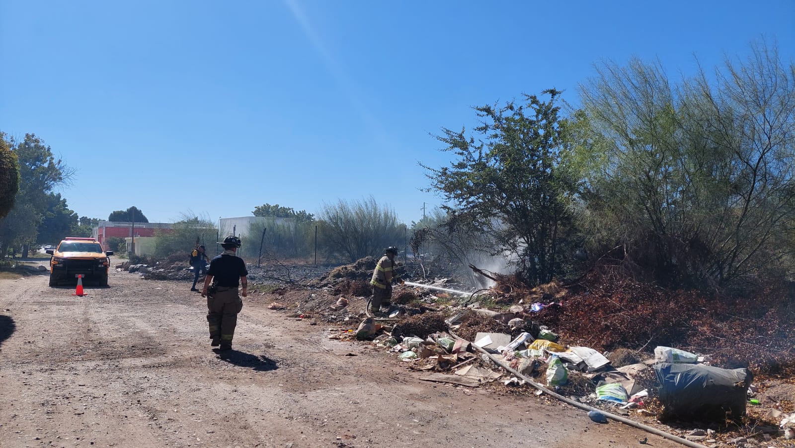 Incendio en baldío