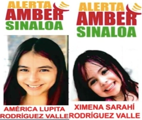 Lupita y Ximena Alerta Amber Jorge Rodríguez exalcalde de Mazatlán