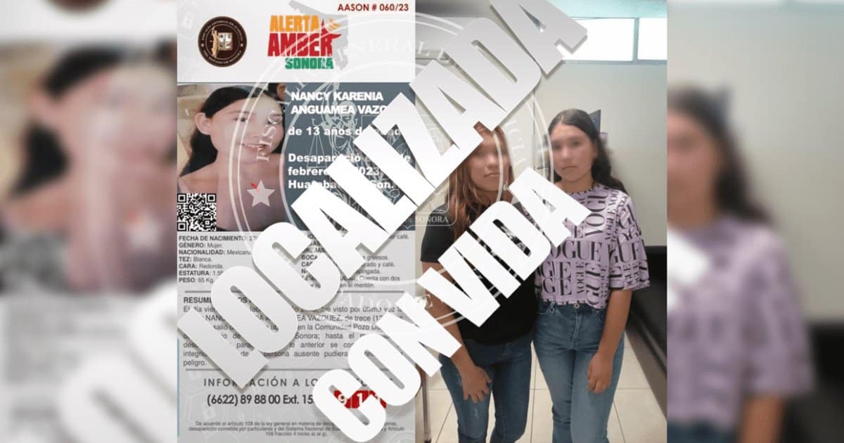 ¡La encontraron en Sinaloa! Nancy es localizada con vida tras desaparecer en Sonora desde el 19 de febrero