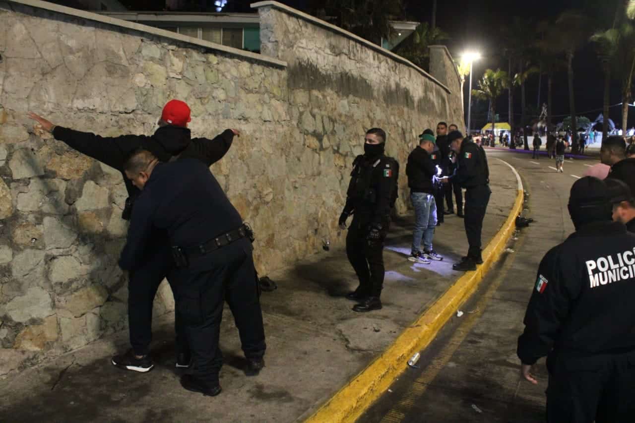 Operativo Policías Mazatlán Carnaval 2023