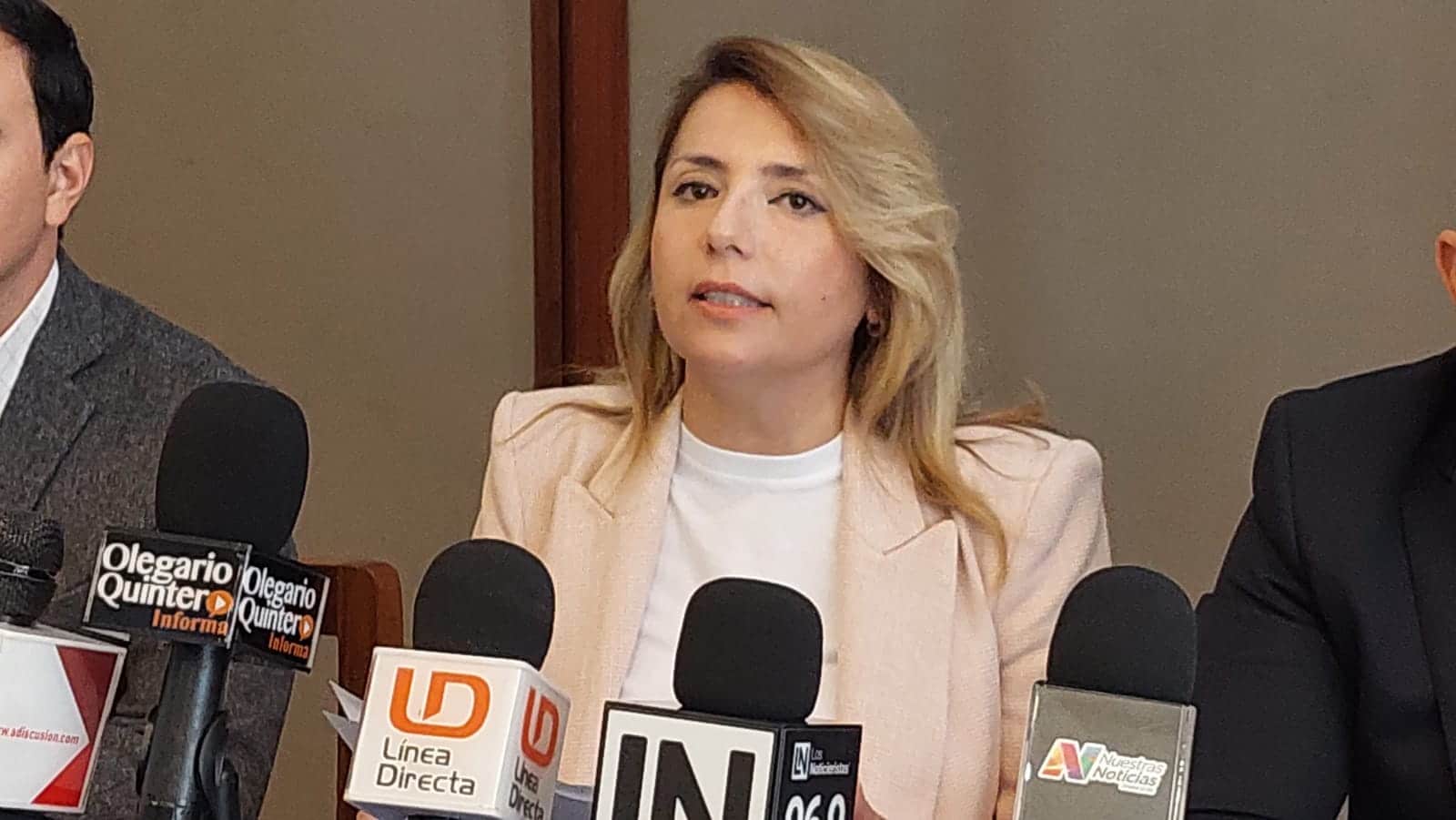 La presidenta del PAN en Sinaloa, Roxana Rubio Valdez