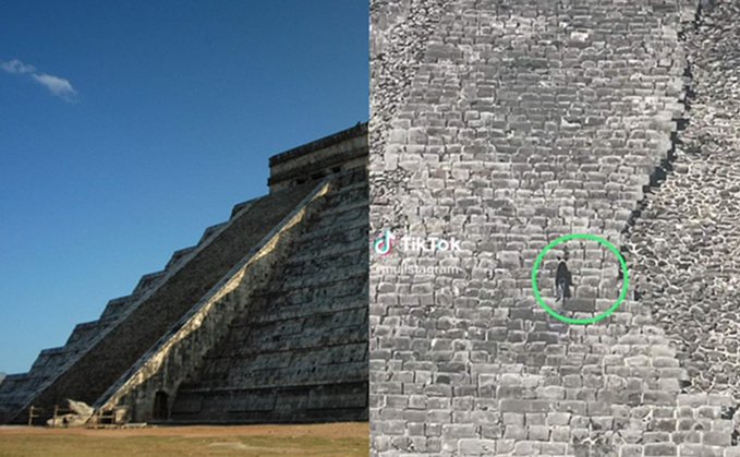 Perrito pirámide de Chichén Itzá