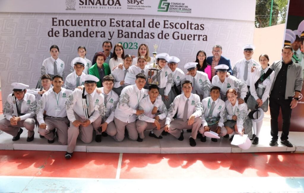 Realizan encuentro estatal de Escoltas y Bandas de Guerra COBAES 2023 (6)