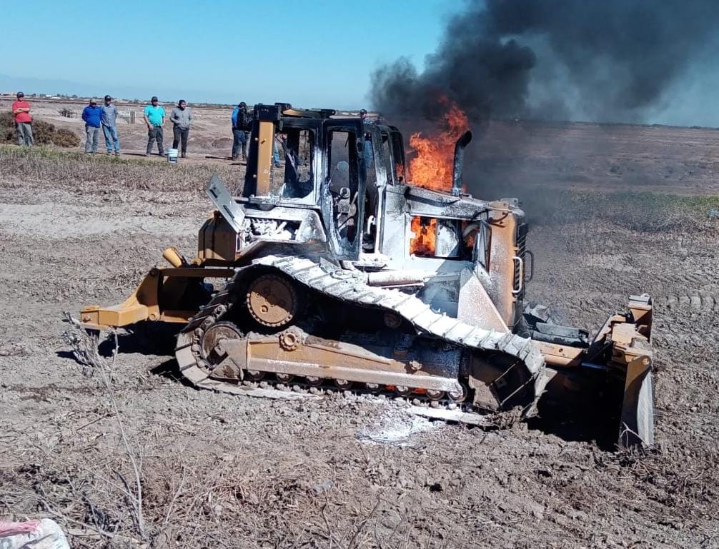 Se incendia maquinaría industrial en granjas acuícolas de Guasave (3)