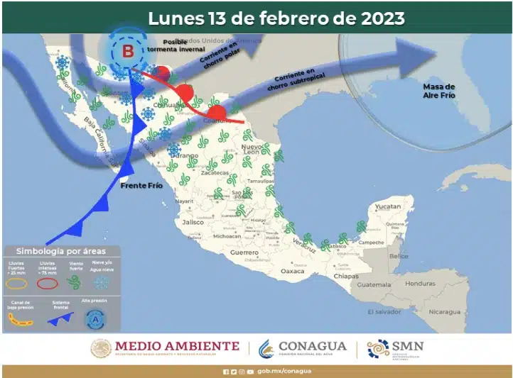 Sexta Tormenta Invernal Frío Clima México